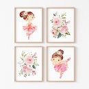 Recherche de ballerina chambre enfant posters Mur de ballerine