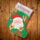 Search for santa sleigh christmas stockings Reindeer