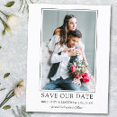 Search for simple save the date postcards Black and white