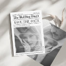Search for newspaper save the dates Elegant