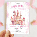 Search for princess 7th birthday invitations Castle