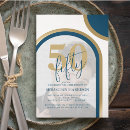 Search for blue gold birthday invitations Stylish