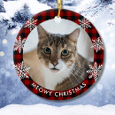 Search for meowy ornaments Snowflakes