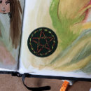 Search for green pentagram stickers Pentacle