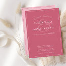 Search for hot pink wedding invitations Modern