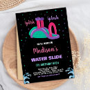 Recherche de water slide invitations Girl