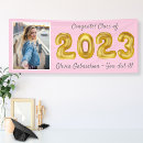 Search for pink graduation banners Congrats grad