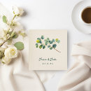 Search for eucalyptus wedding napkins Green leaves