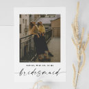 Search for black and white bridesmaid cards Clean