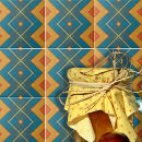 Search for orange patterned tiles Abstract