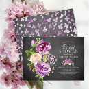 Recherche de purple floral bridal shower invitations Fleurs