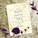 Search for royal purple gold wedding invitations Flowers