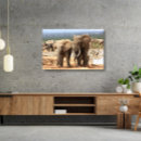 Search for elephant painting canvas prints Wildlife