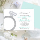 Search for engagement ring bridal shower invitations Elegant