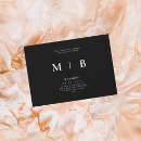 Search for monogram b invitations Modern
