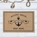 Search for welcome aboard doormats Boat