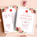 Recherche de chinois traditionnel mariage invitations Floral