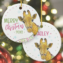 Search for giraffe ornaments Watercolor
