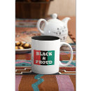 Search for red black green mugs Black history month