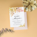 Search for burnt orange baby shower invitations Botanical