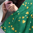 Search for green and gold blankets Modern