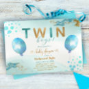 Search for twins baby shower invitations Watercolor