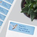 Search for flight return address labels Seagull