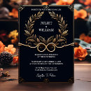 Search for tying the knot wedding invitations Black and white