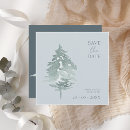 Search for pine tree save the dates Watercolor