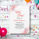 Search for elegant 1st birthday invitations Botanical