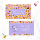 Search for leopard print business cards Qr code