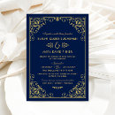 Search for midnight blue invitations Vintage