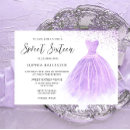 Search for lavender sweet 16 invitations Party
