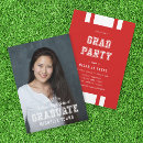 Search for athlete graduation invitations Red