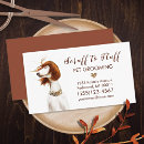 Search for cute business cards Pet groomer
