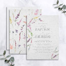 Search for 1st birthday christening invitations Elegant
