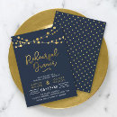 Search for string lights rehearsal dinner invitations Modern