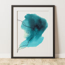 Search for teal abstract posters Aesthetic