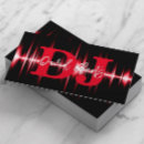 Search for sound business cards Disc jockey