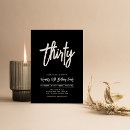 Recherche de black 30ans anniversaire invitations Moderne