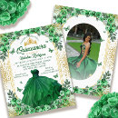 Search for green quinceanera invitations Butterfly