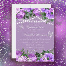Recherche de purple glitter birthday invitations Pour elle