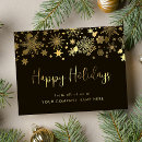 Search for elegant black business holiday cards Customer appreciation