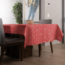 Search for rustic christmas tablecloths Red and green