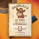 Search for little cowboy invitations Rustic