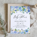 Search for hydrangea baby shower invitations Botanical