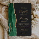 Search for rounded emerald green and gold wedding invitations Modern