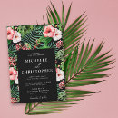 Recherche de conception tropicale invitations Couple