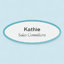Search for oval name tags With magnetic back