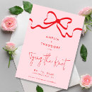 Recherche de noeud rouge invitations Simple
